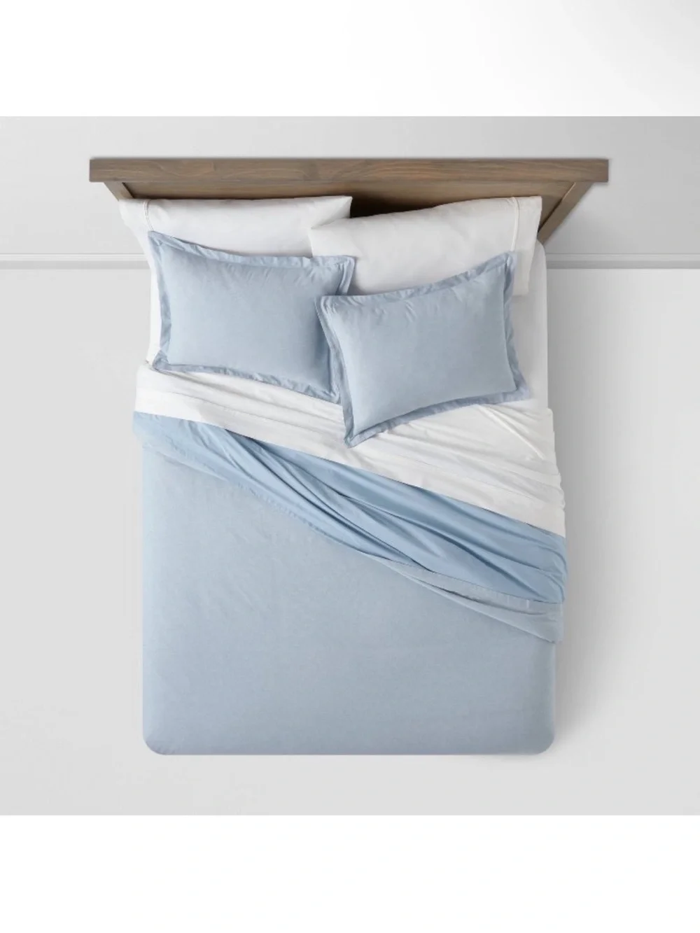 Full/Queen Cotton Linen Chambray Duvet Cover & Sham Set- Threshold